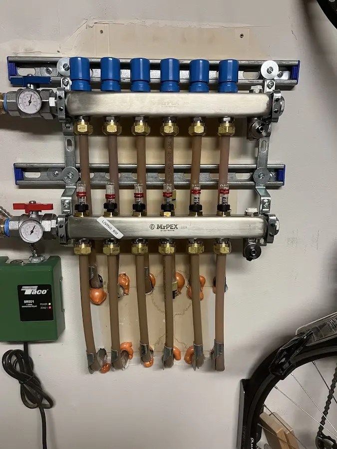 Plumber performing Gas Leak Detection at a residential property in Stanley